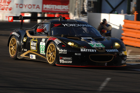 Lotus Evora GT Driven by Bill Sweedler and Townsend Bell in Action
