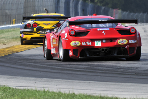 Ferrari F458 Italia GT Driven by Jaime Melo and Toni Vilander in Action