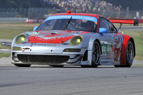 Porsche 911 GT3 RSR Driven by Seth Neiman and Darren Law in Action