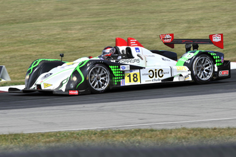 Oreca FLM09 driven by by Anthony Nicolosi and Jarrett Boon in Action