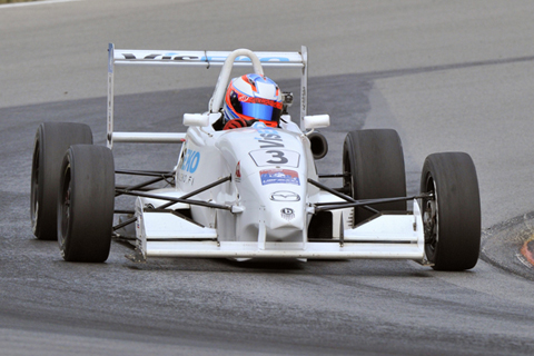 USF2000 Doubleheader Winner Petri Suvanto in Action