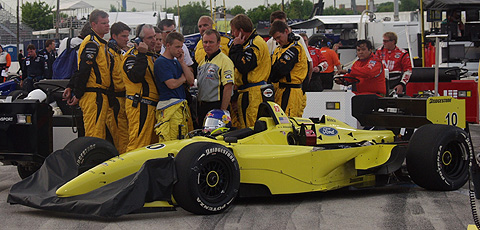 Team Shot w/A.J. Allmendinger Car