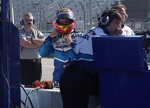 Patrick Carpentier In Helmet