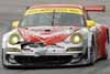 Damaged Front of Flying Lizard Porsche 911 RSR Driven by Jorg Bergmeister and Patrick Long Thumbnail