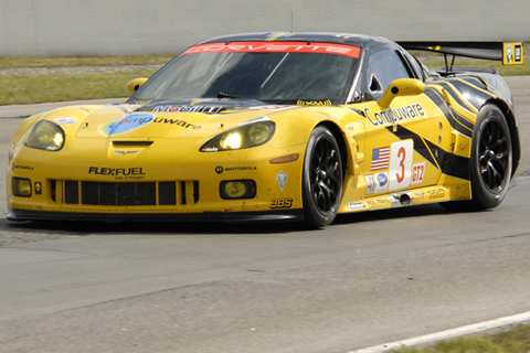 Chevrolet Corvette C6.R Driven by Jan Magnussen and Johnny O'Connell in Action