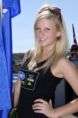 ALMS Flag Girl