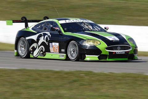 Jaguar XKR driven by Paul Gentilozzi and Marc Goossens in Action