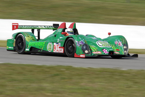 Oreca FLM09 Driven by Frankie Montecalvo and Christian Zugel in Action