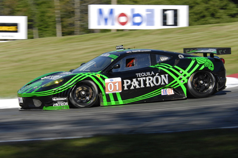 Ferrari 430 GT Driven by Scott Sharp and Johannes van Overbeek in Action