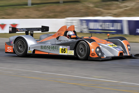 Oreca FLM09 Driven by Jon Bennett and Frankie Montecalvo in Action