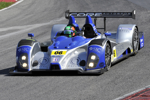 Oreca FLM09 Driven by Gunnar Jeannette and Ricardo Gonzalez in Action