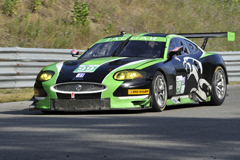 Jaguar XKR GT Driven by Bruno Junqueira and Kenny Wilden in Action