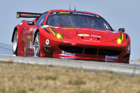 Ferrari F458 Italia GT Driven by Jaime Melo and Toni Vilander in Action