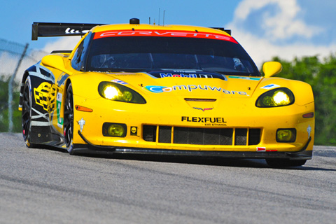 Chevrolet Corvette C6 GT Driven by Jan Magnussen and Antonio Garcia in Action