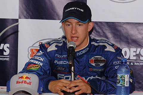 A.J. Allmendinger at Press Conference