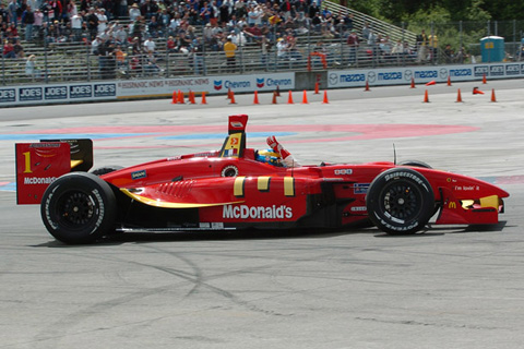 Sebastien Bourdais Waves to Crownd After Win