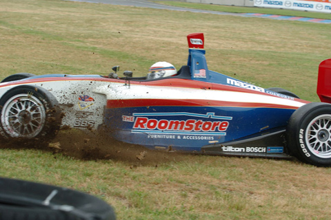 Dan Selznick Sliding Towards Tire Wall