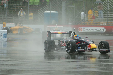 Robert Wickens in Action in the Rain