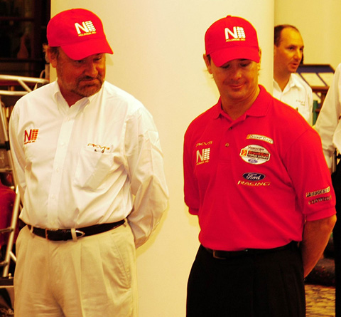 Kevin Kalkhoven and Jimmy Vasser at Unveiling