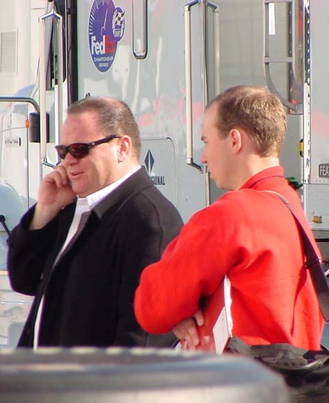 Chip Ganassi On Phone