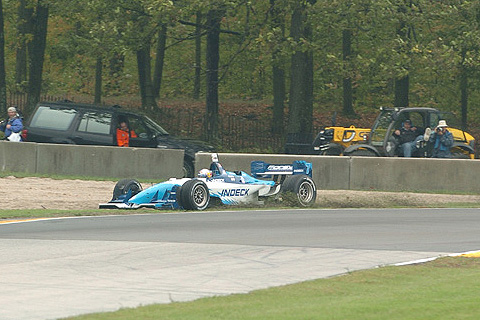 A.J. Allmendinger Slides Off Course