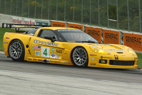 Corvette C6-R GT1 Driven by Olivier Beretta and Oliver Gavin in Action