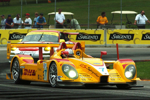 Porsche RS Spyder LMP2 Driven by Romain Dumas and Timo Bernhard in Action