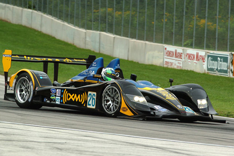 Acura ARX-01a LMP2 Driven by Bryan Herta and Marino Franchitti in Action