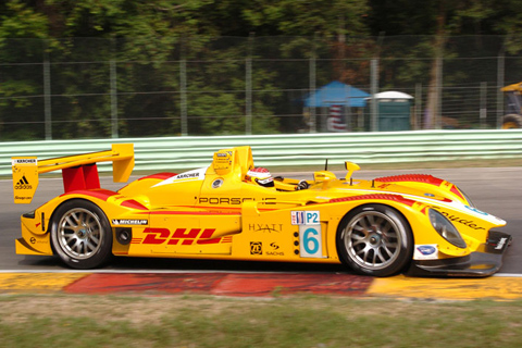 Porsche RS Spyder LMP2 Driven by Sascha Maassen and Ryan Briscoe in Action