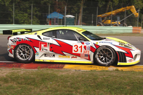 Ferrari 430 GT GT2 Driven by Michael Peterson, Dirk Mueller, and Peter Dumbreck in Action