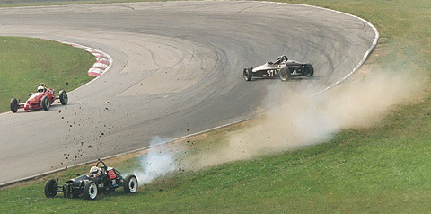 Greg Rice Spins Off in FV Race