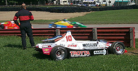 Jason Morales Watching F500 Race