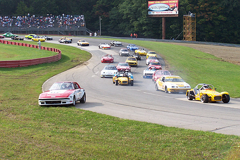 RX-7 Leaves The Track in EP Race