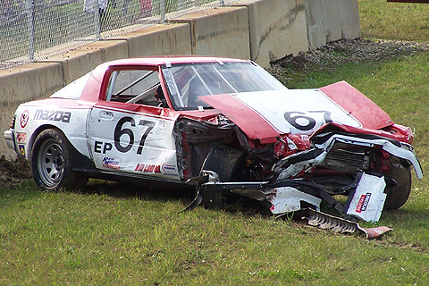 The Destroyed RX-7 After Controversial EP Start