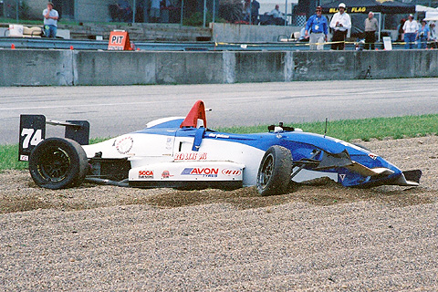 Bill Johnson in Gravel Trap in FC Race