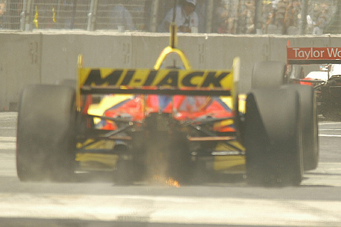 Sparks From Andrew Ranger's Car