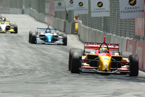 Sebastien Bourdais Leads Paul Tracy