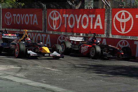 Neel Jani Goes Down Inside of Robert Doornbos