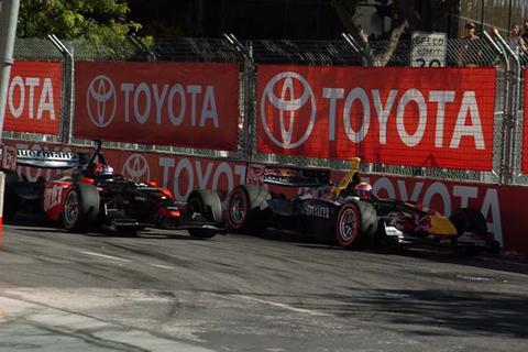 Robert Doornbos Goes Down Inside of Neel Jani