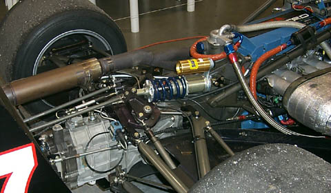 Closeup of Toyota Atlantic Engine