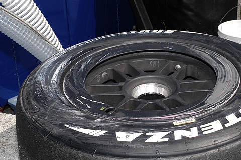 Damaged Tire Off Rim