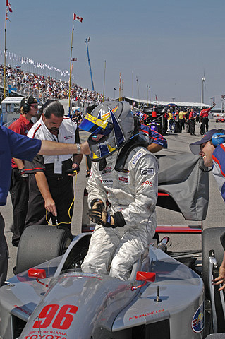 Jon Fogarty Stepping Out Of Car After Win