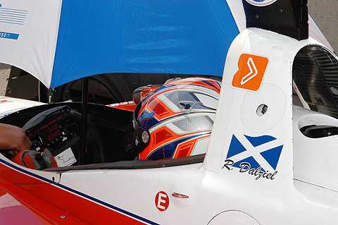 Ryan Dalziel Sitting in Cockpit