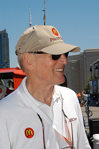 Paul Newman in Pitlane