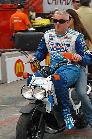 Paul Tracy on Scooter