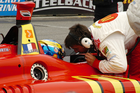 Craig Hampson Gives Sebastien Bourdais Advice