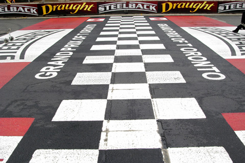 Start/Finish Line on Pavement