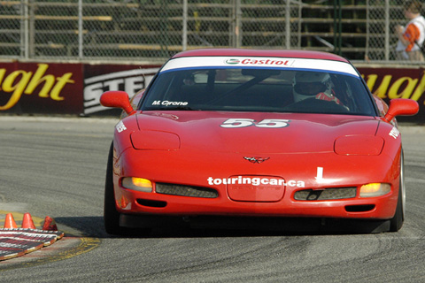 Marco Cirone in Chevrolet Corvette