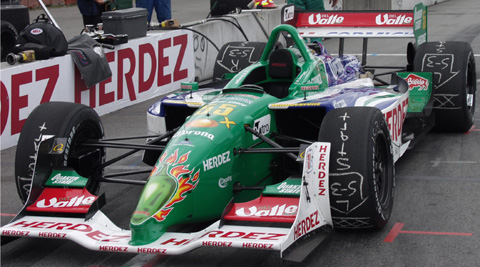 Mario Dominguez's Car In Pits