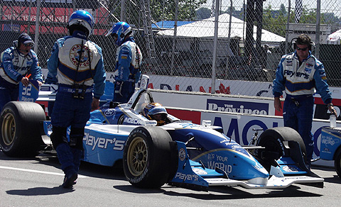 Patrick Carpentier's Car In Pits